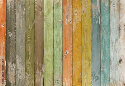 Vintage color wood planks background