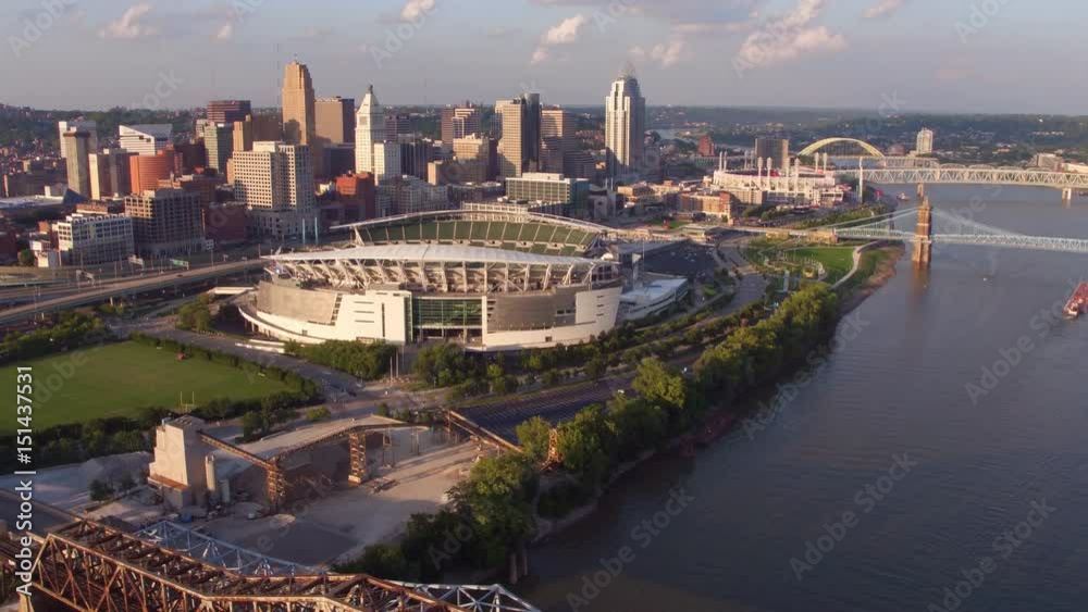 Aerial view of Cincinnati, Ohio Aerial view of Cincinnati, Ohio