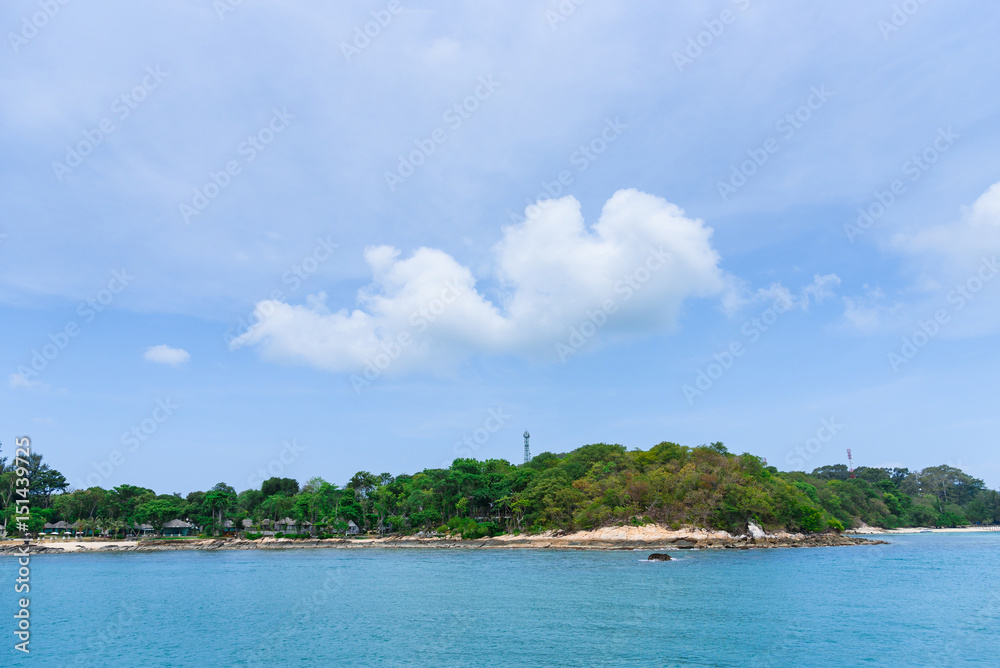 Beautiful ocean view of the sea.