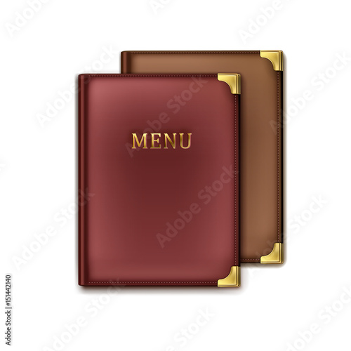 Two menu books