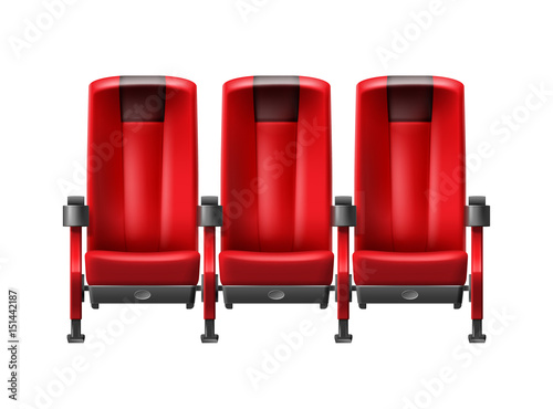 Row of cinema seats