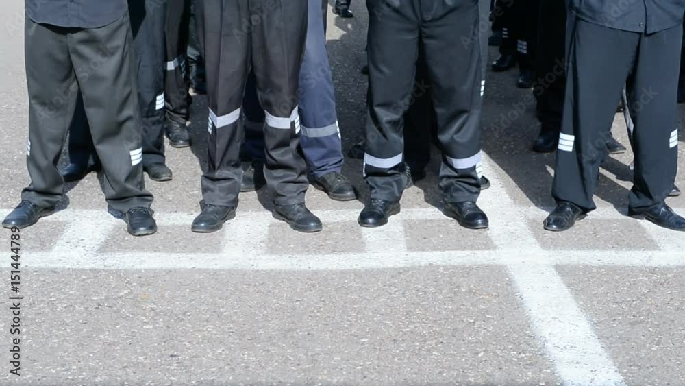 Jail. Prisoners and guards on the building. Russian Penal System. Jail. Prisoners and guards on the building. Russian Penal System.