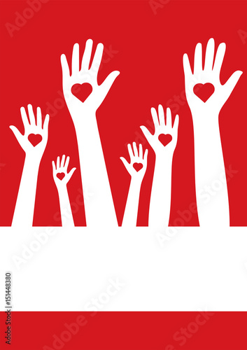 Vector icon of call for volunteers