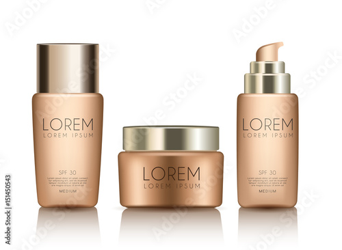 Make Up and Skincare Packaging Template : Vector Illustration