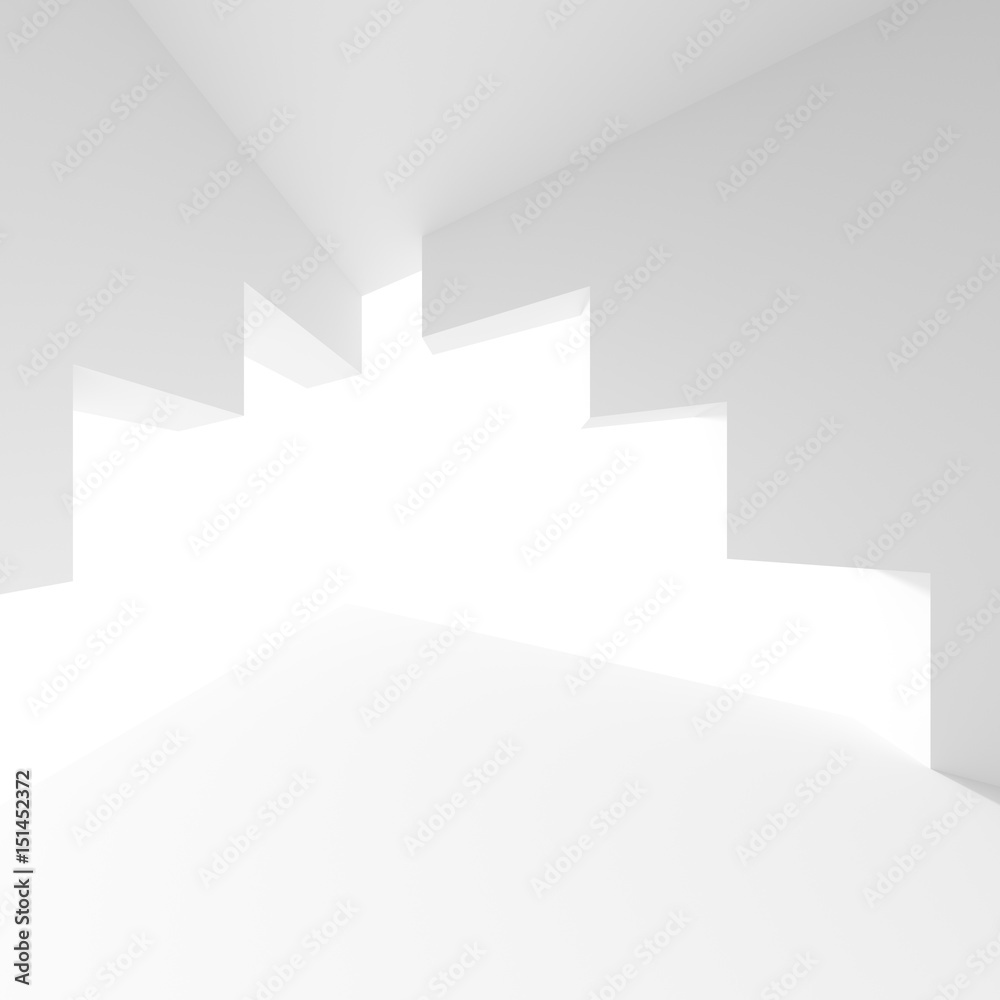 Creative Architecture Background. White Minimalistic Design Creative Architecture Background. White Minimalistic Design