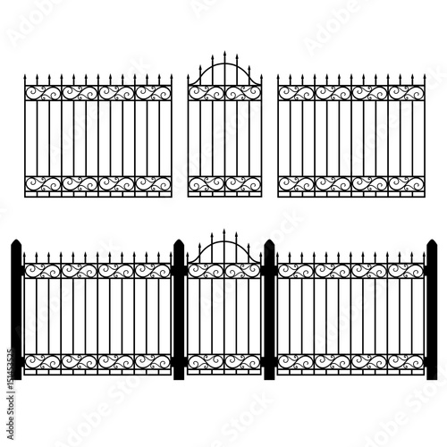 Fence gate vector