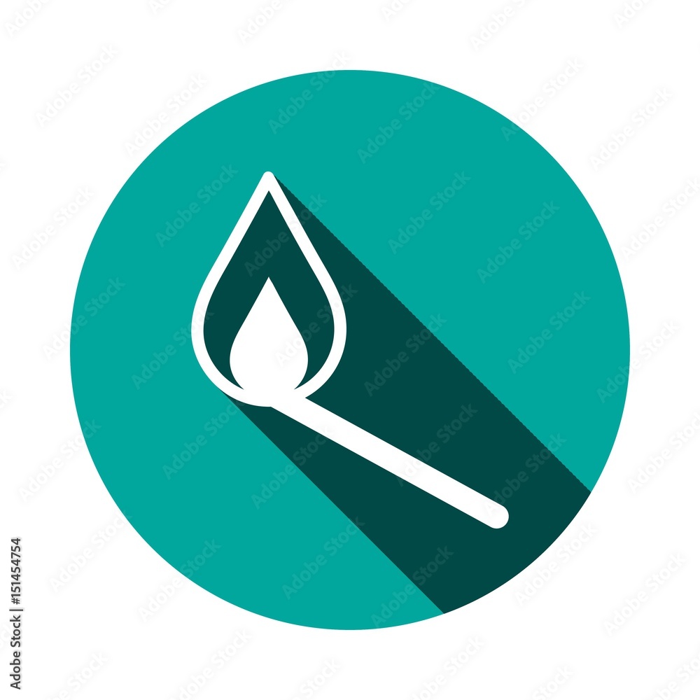 match icon, vector illustration. Flat design style match icon, vector illustration. Flat design style