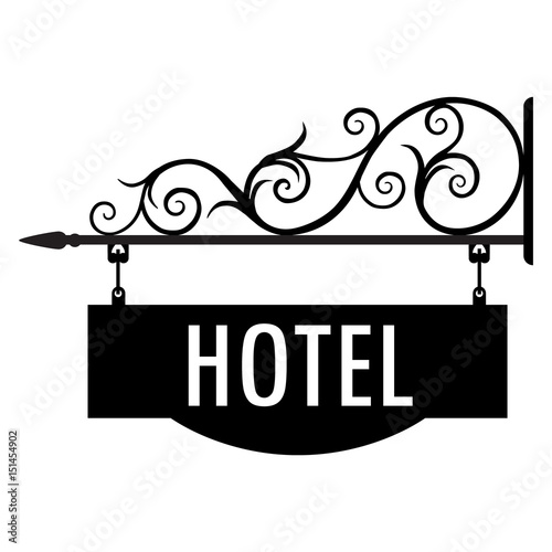 Hotel sign vector