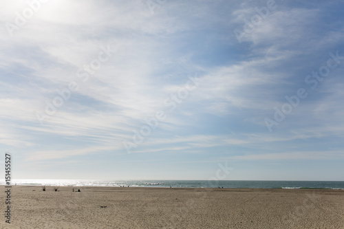 california beach with waves