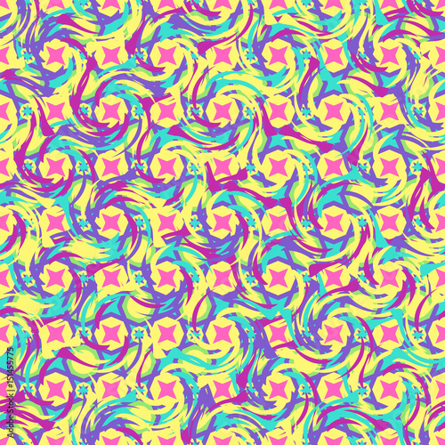 Seamless colorful multicolored pattern from round elements. Patterns for edible icing sheets for covering cakes.