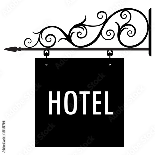 Hotel sign vector