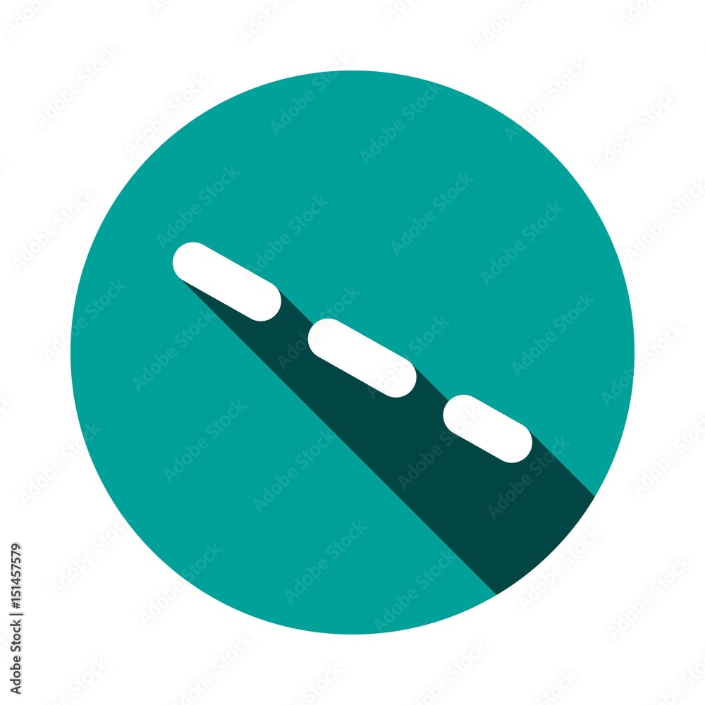 dash-dotted line icon stock vector illustration flat design dash-dotted line icon stock vector illustration flat design