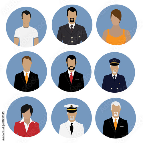 People professions vector
