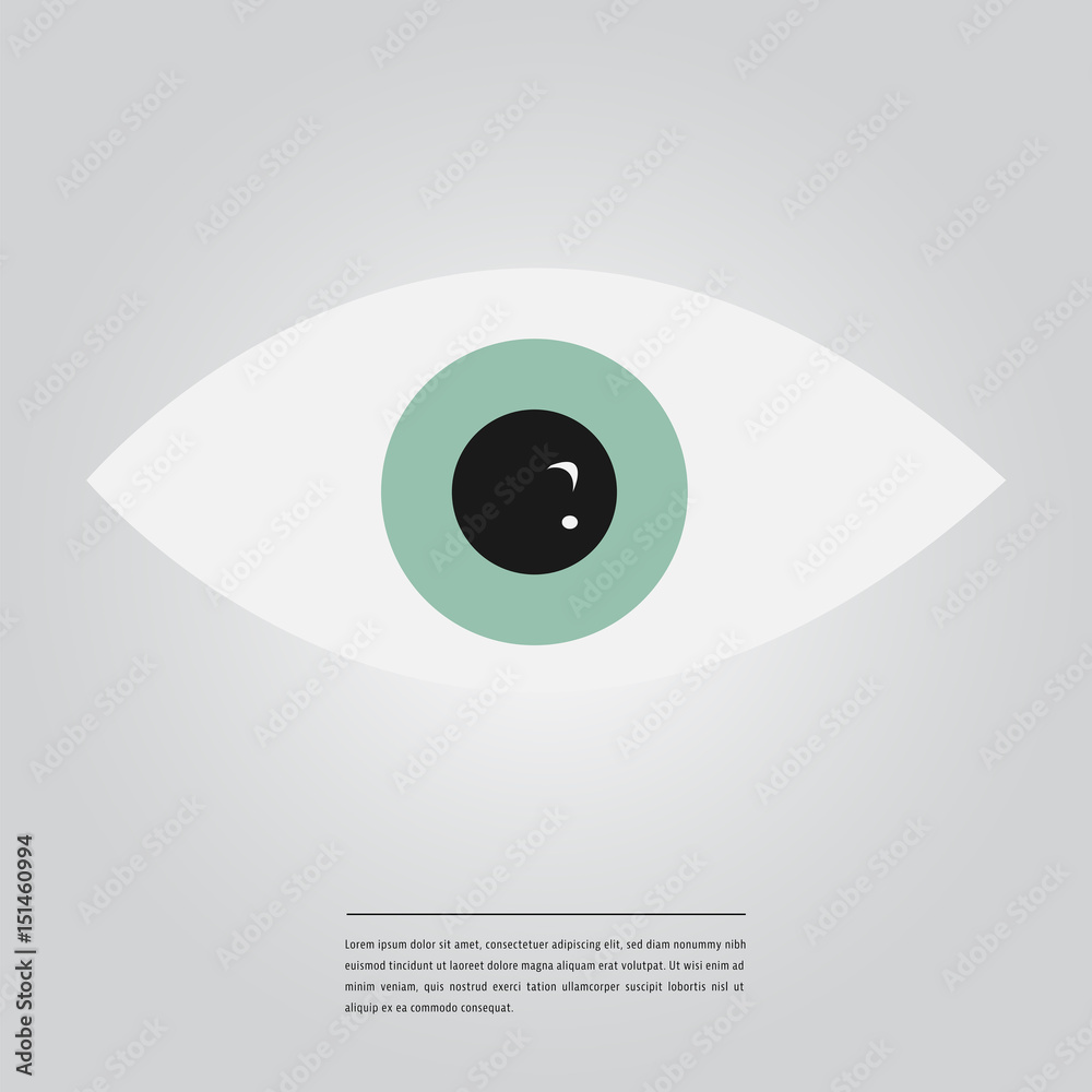 Vector image of lorem ipsum text with an eye Vector image of lorem ipsum text with an eye
