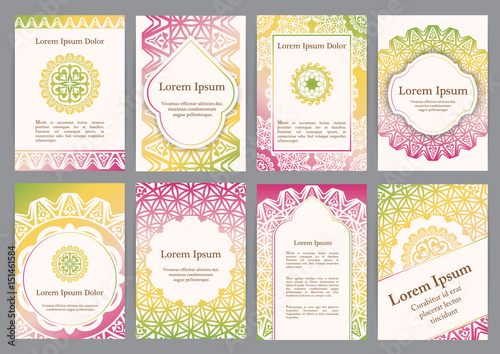 Vector templates with mandala.
