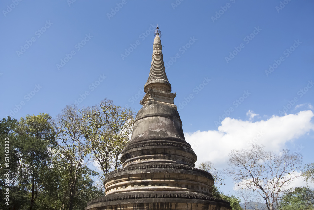 Chedi Wat Aumong Chiang Mai, Thailand