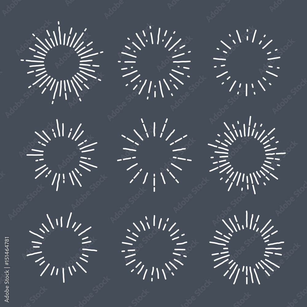 Fototapeta premium Various circular designs