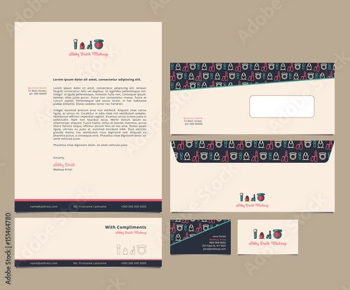 Vector of letter with envelops