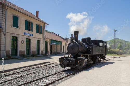 Locomotive en gare de Lamastre