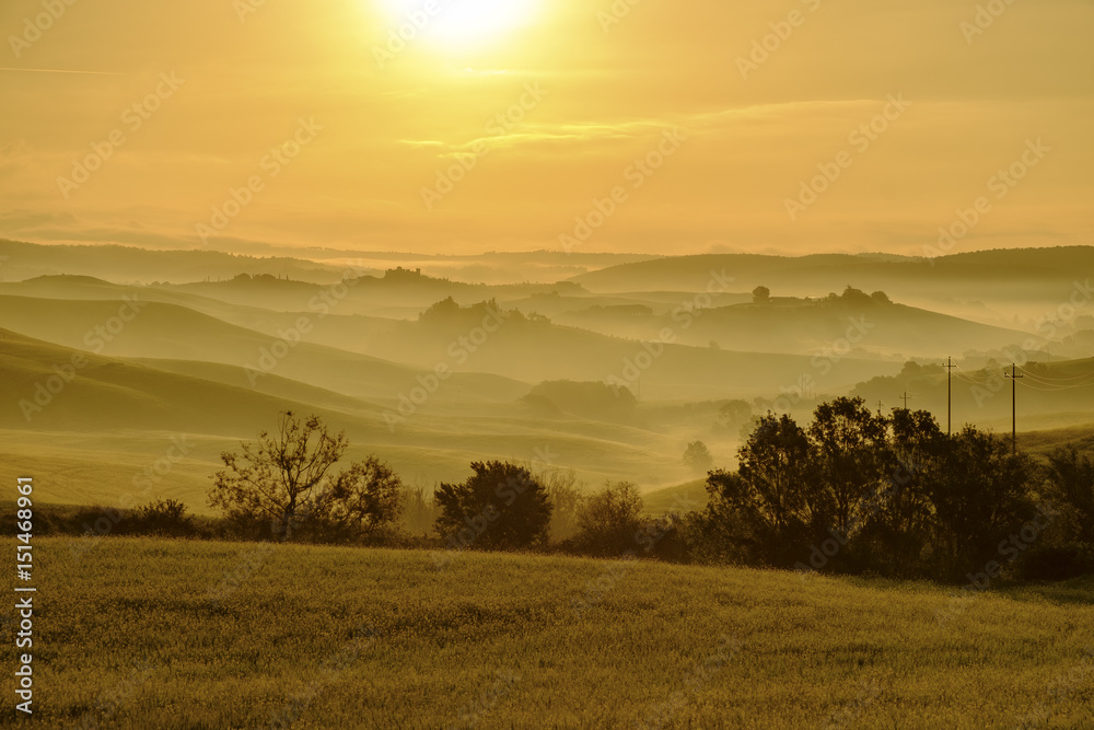 Val d'Orcia in Italy's Tuscany province