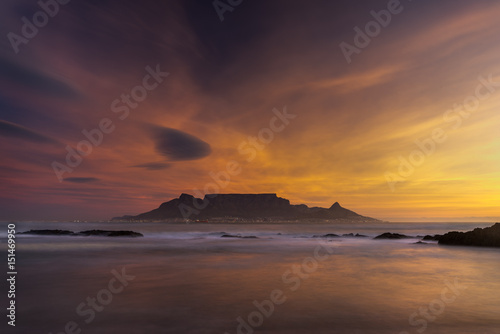 Table Mountain beach sunset © Alex