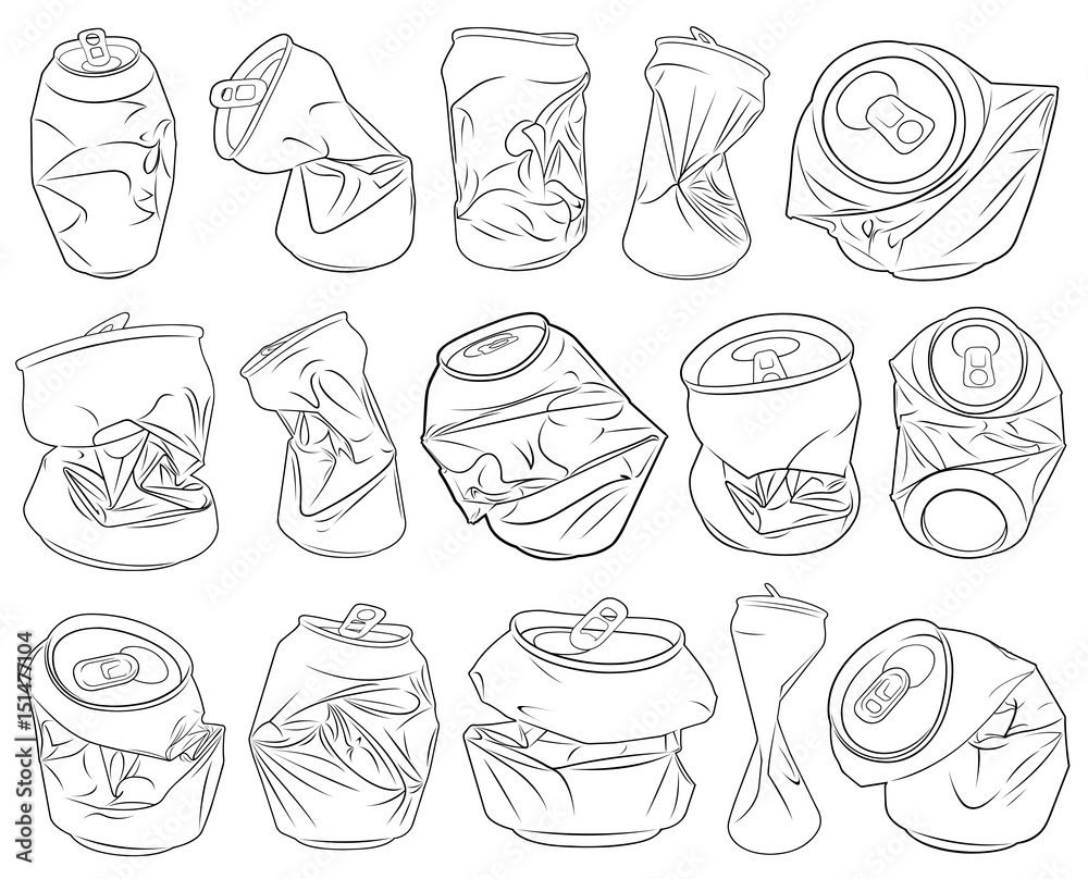 Crushed Can Sketch