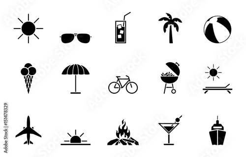 Sommer Iconset - Schwarz