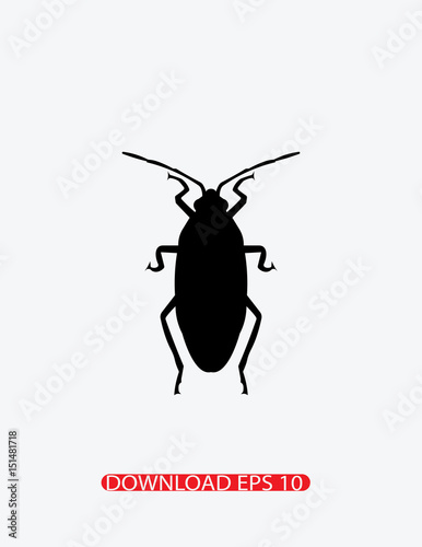 Roach icon, Vector