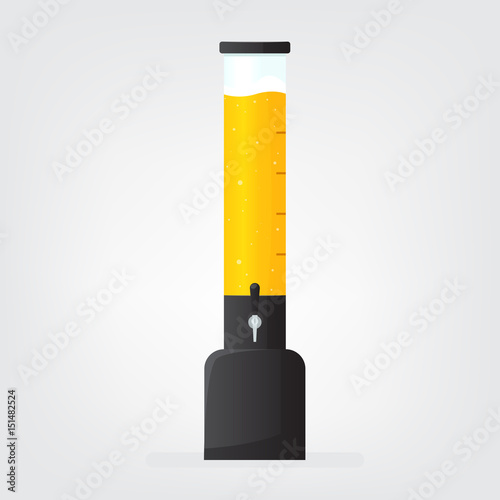 beer tower isolated