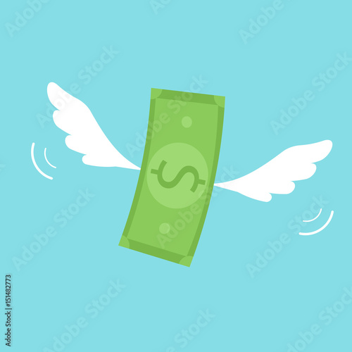 money with wings