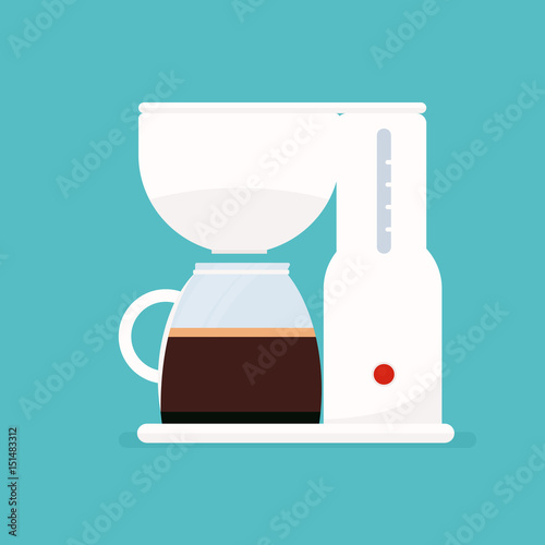 white coffee maker
