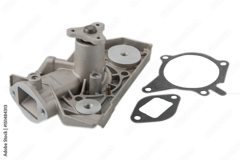 Obraz premium car parts on a gray background