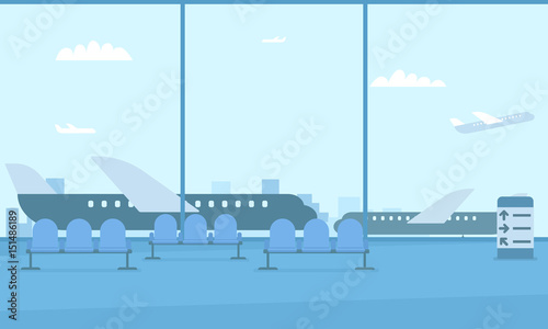 Hall of the airport