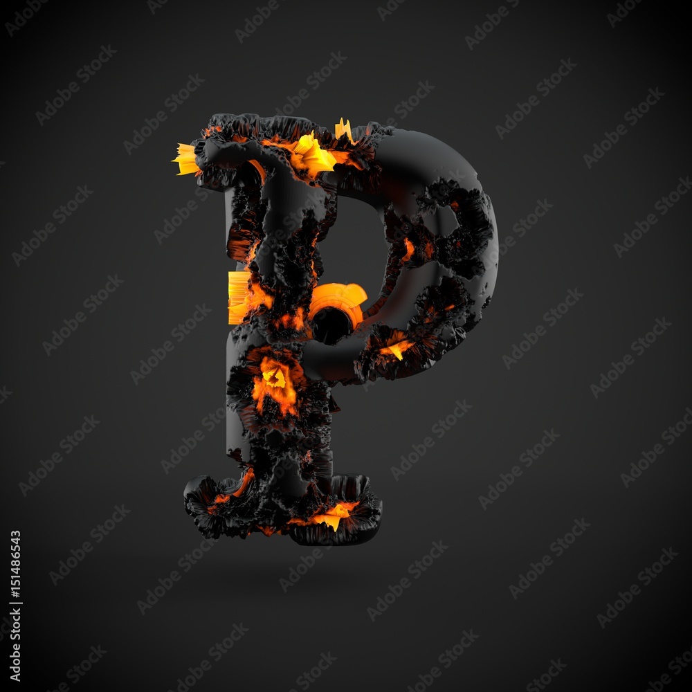 P Alphabet Wallpaper Stylish Font