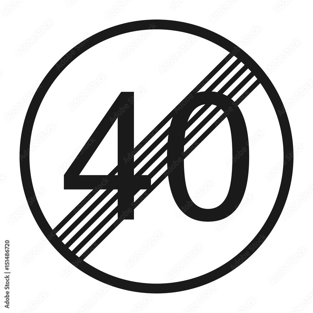 Speed limit line icon., Stock vector