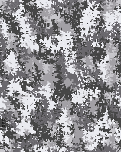 Digital fashionable camouflage pattern, fashion design. Seamless illustration