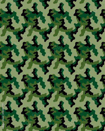 Fashionable camouflage pattern, fashion design. Seamless illustration