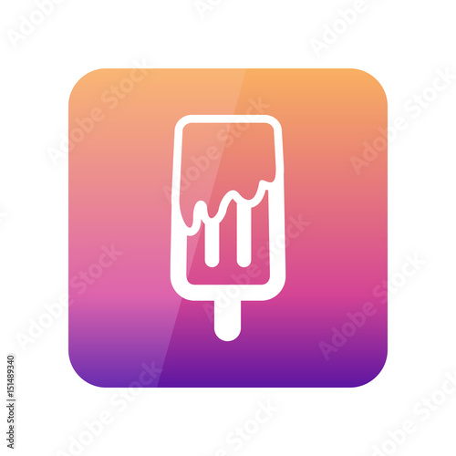 Ice Cream outline icon. Summer. Vacation