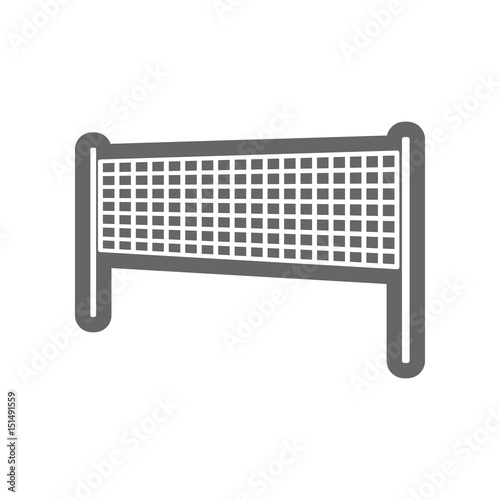 Volleyball net beach sport icon. Summer. Vacation
