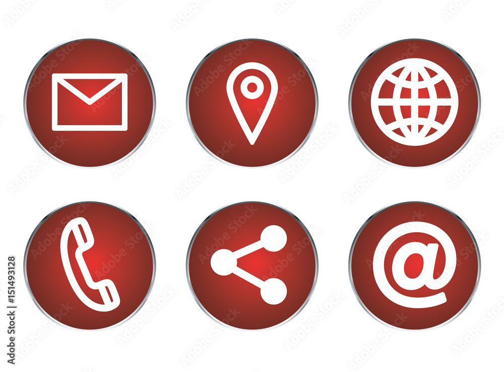 Various vector icons of communication Various vector icons of communication