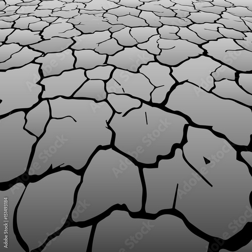 Gray cracked background