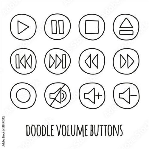 Doodle volume buttons