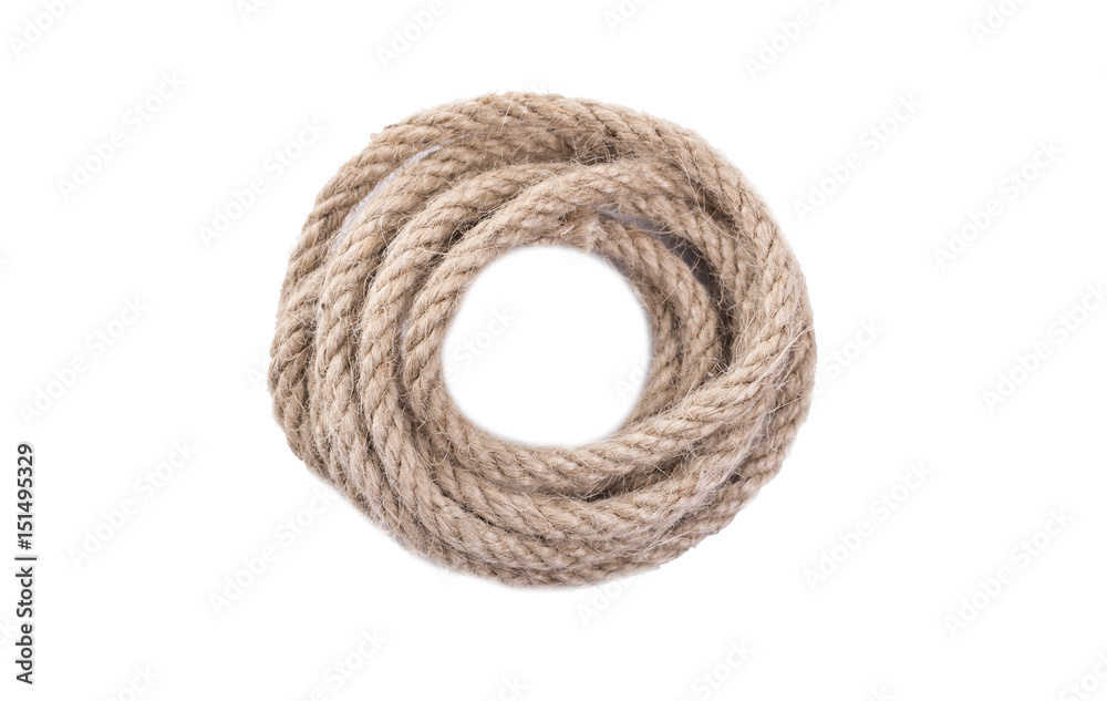Rope on a white background. Rope on a white background.