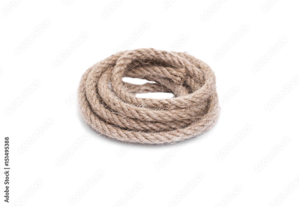 Rope on a white background. Rope on a white background.