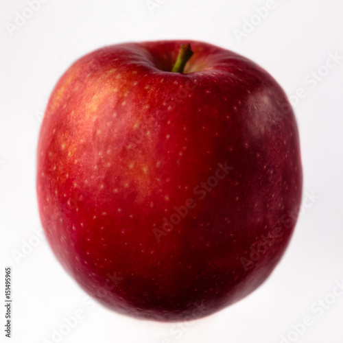 Ripe apple on the white background