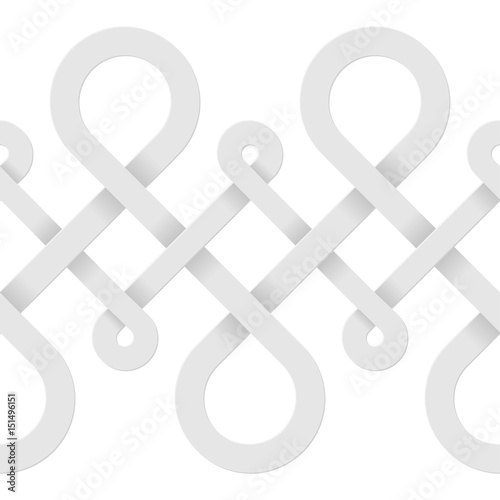 Endless abstract white background photo