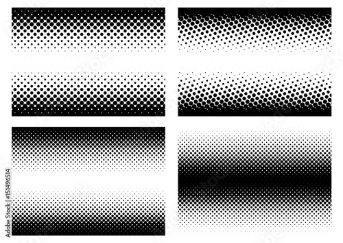 Halftone in different variations in vector_02 photo
