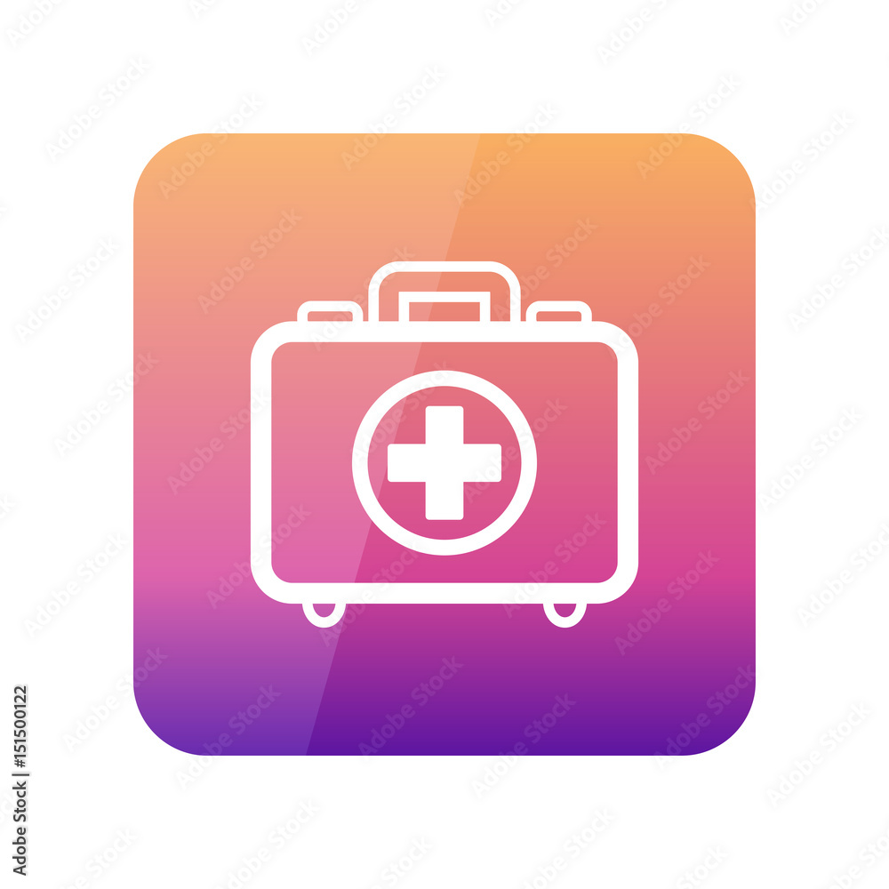 First aid kit outline icon. Summer. Vacation First aid kit outline icon. Summer. Vacation