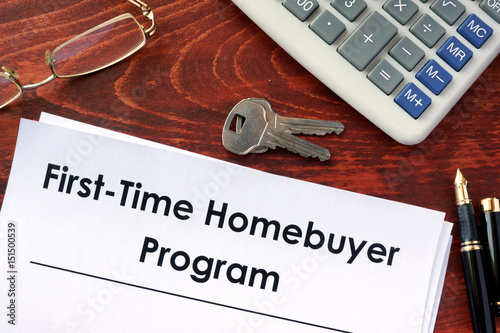 Document with title First time home buyer program.