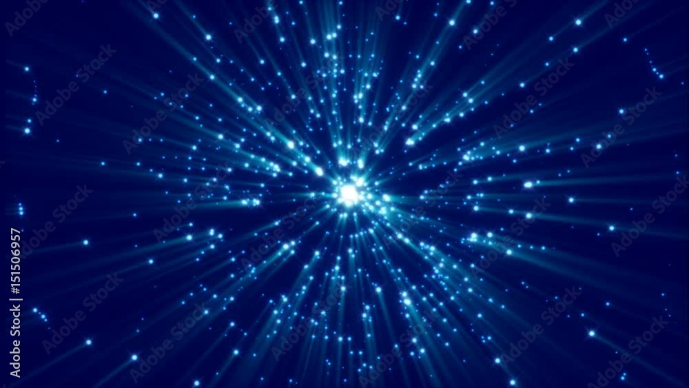 blue abstract background and flashing light, loop blue abstract background and flashing light, loop